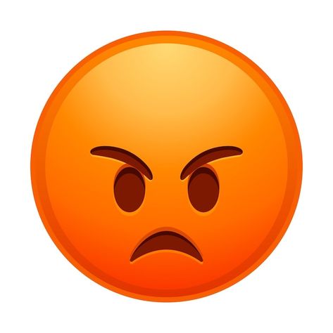 Top quality emoticon angry red face emoj... | Premium Vector #Freepik #vector #angry-face #sad-face #face-expression #angry Emoji Marah, Angry Face Expression, Angry Emoticon, Cute Emoticon, Emoji Cute, Angry Emoji, Face Emoji, Angry Face, Face Face