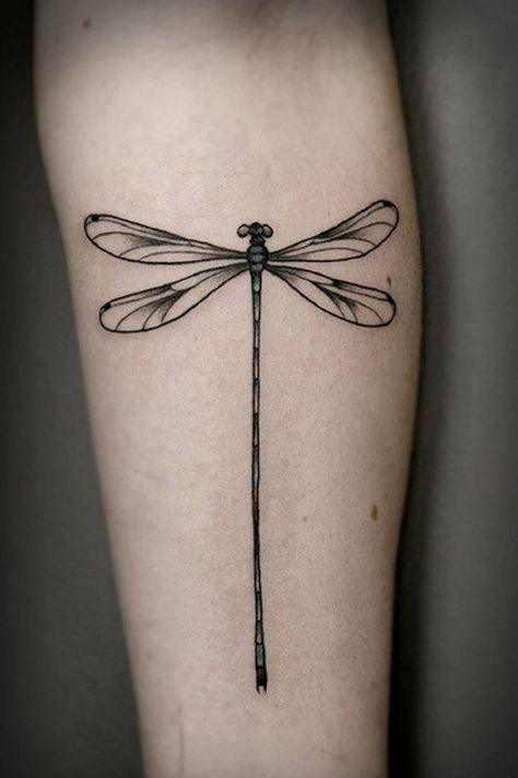 Black And Grey Dragonfly Tattoo On Forearm Full Arm Sleeve Tattoo, Small Dragonfly Tattoo, Small Cross Tattoo, Dragon Flys, Flying Tattoo, Dragonfly Tattoo Design, Cross Tattoo For Men, Insect Tattoo, Tattoo Trend