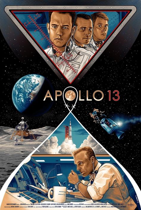 Apollo 13 (1995) [2014  3000] by Courtney Autumn Apollo Space Program, Movie Synopsis, Space Movies, Apollo 13, Ron Howard, Best Movie Posters, Alternative Movie Posters, Sony Pictures, Film Posters