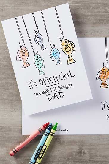 Diy Father's Day Cards, Hook Line And Sinker, Diy Father's Day Crafts, Father Birthday Cards, Creative Birthday Cards, Birthday Card Drawing, Diy Father's Day Gifts, Father Birthday, Bday Cards