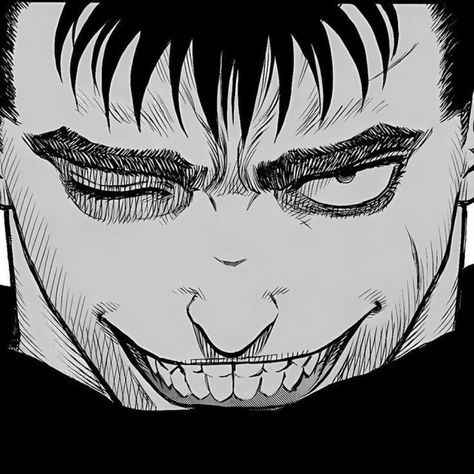 #berserk #manga Berserk Smile, Guts Berserk, Berserk Manga, Manga Icon, A Man, Black