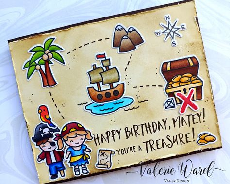 Fawny Flickr Friday {7.14.17} - Lawn Fawn Lawn Fawn Magic Iris, Scrapbooking Technique, Pirate Card, Scrapbook Disney, Lawn Fawn Blog, Ahoy Matey, Lawn Fawn Stamps, Lawn Fawn Cards, Handmade Card Making