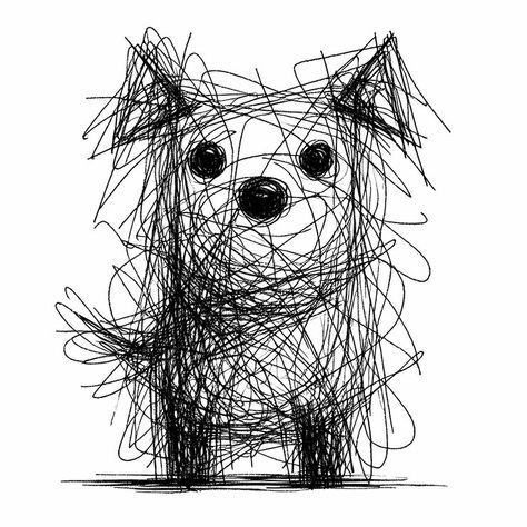 Adorable scribble art dog illustration in black and white sketch style | Premium AI-generated image Scruffy Dogs, Line Doodles, Dog Pool, Scribble Art, Dog Line, Black And White Sketches, Free Motion Embroidery, Sketch Style, Doodle Art Designs