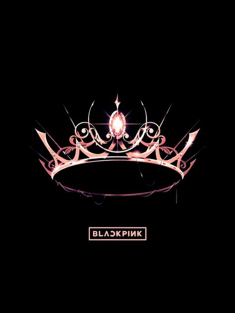 BlackPink in your area Black Pink Crown, Blackpink Crown, Blackpink In Your Area, Crown Aesthetic, Pink Crown, Black Pink, Crown, Collage, Iphone