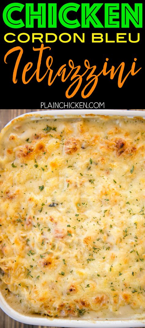 Chicken Cordon Bleu Tetrazzini, Sausage Spaghetti Sauce, Chicken Cordon Bleu Lasagna, Italian Sausage Spaghetti, The Best Lasagna, Cooking Noodles, Best Lasagna, No Boil Lasagna, Casserole Chicken