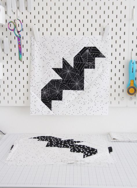 Bats Quilt Pattern | Cluck Cluck Sew Bat Quilt Block, Bat Quilt, Halloween Quilt Patterns, Cluck Cluck Sew, Halloween Quilt, Kids Quilts, Holiday Quilts, Fall Quilts, Halloween Quilts