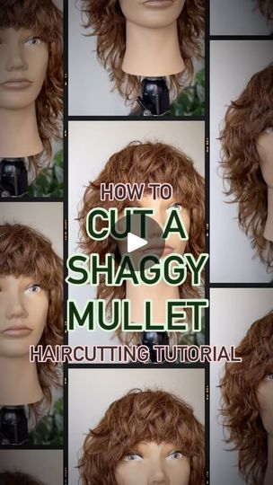 24K views · 3.4K reactions | How To: Shag/Mullet - Haircut Tutorial ✂️
.
Here’s another look into this trending haircut! Many of you have feedback regarding whether it’s a shag, a mullet or…neither!? 
.
To me, this is a shorter, exaggerated & more blunt version of my typical layering. Paired with the natural texture of this mannequin, it looks pretty shaggy to me! 
.
Get the look with @arcscissors Paragon II 7” scissors - literally made with Super Gold Japanese Steel - perfect for blunt lines on any texture or density ✂️ use CODE JUSTIN15 for 15% off! 
.
I’d love to hear your thoughts! Leave a comment with your opinion and follow for more haircutting inspiration and education! 
.
#btconeshot2024_cutvideo #hairvideos #hairtutorials #hairideas #haircuts #haircut #haireducation #haireducator How To Cut Shaggy Layers, Diy Mullet Haircut, Shag Mullet Women, How To Cut A Mullet, Modern Mullet Women Shag, Diy Shag Haircut At Home, Diy Shag Haircut Tutorial, Shag Tutorial, Mullet Tutorial