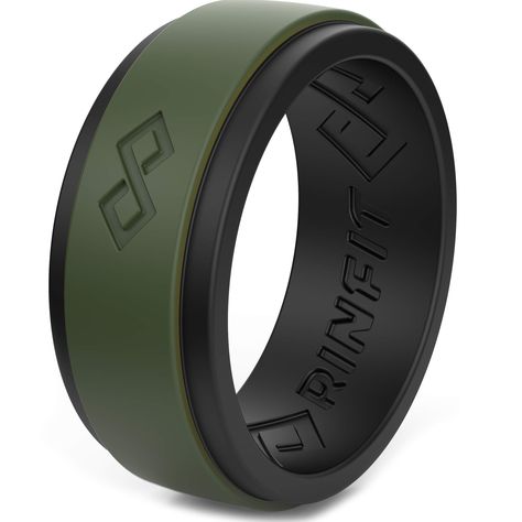 PRICES MAY VARY. Patent-Pending Design: Rinfit silicone wedding band fits any lifestyle or dynamic profession, keeping you comfortable under all conditions by reducing skin contact and moisture accumulation Silicone Wedding Band Men: Choose from a wide variety of sizes and colors of men's silicone rings, or make one of a kind rubber wedding ring sets for him and her, tailored to your taste and style Sized Like Traditional Rings: Flexible yet durable silicone wedding rings ensure comfort while th Silicone Rings For Men, Rubber Rings Wedding, Silicone Wedding Ring, Silicone Wedding Band, Silicone Wedding Rings, Silicone Ring, Heavy Machinery, Infinity Ring, Jewelry Wedding Rings