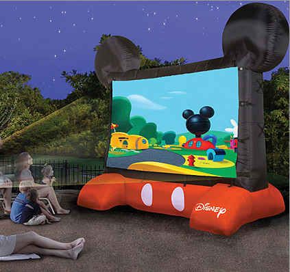 Disney-Themed Inflatable Outdoor Movie Screen | 32 Outrageously Fun Things You'll Want In Your Backyard This Summer Inflatable Movie Screen, Casa Disney, Outdoor Video, Outdoor Movie Screen, Screen Outdoor, Backyard Movie Nights, Backyard Movie, Video Movie, Outdoor Theater