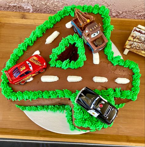 4 Shaped Cake, 4th Birthday Cake, Lightning Mcqueen Cake, Mcqueen Birthday, Second Birthday Cakes, Mcqueen Cake, Cars Birthday Cake, 4th Birthday Cakes, Cars Party