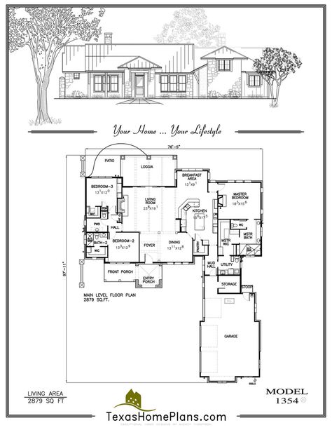 texas home plans - TEXAS FARM - HOMES - Page 148-149 Farm Homes, Texas Farm, Affordable Homes, Affordable House Plans, Texas Ranch, Houses Plans, Design Your Own Home, Simple House Plans, Porch Entry