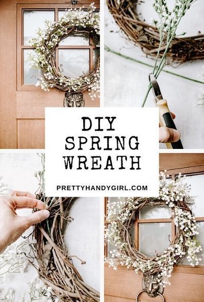 This DIY wreath can be customized exactly how you want. And it can save you bunch of money, too! | Pretty Handy Girl | #prettyhandygirl #diywreath #diyspring wreath #diyspringdecor #springdecor Wreaths For Front Door Diy, Front Door Diy, Easter Wreaths For Front Door, Easter Wreath Diy, Diy Spring Wreath, Door Diy, Spring Decor Diy, Hemma Diy, Pretty Wreath