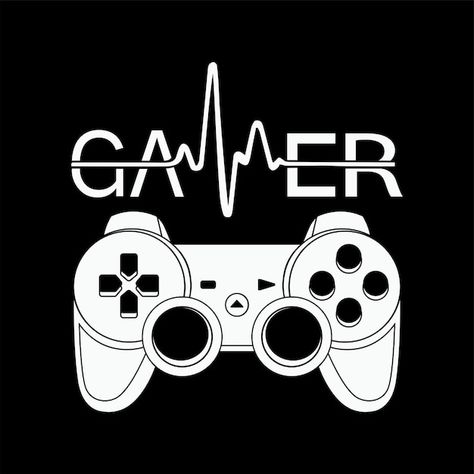 Gamer quote theme tshirt design illustra... | Premium Vector #Freepik #vector #console #controller #gamepad #game-controller Gamer Tshirt Design, Gamer Tshirt Ideas, Gaming Logo Design Graphics, Gamer Logo Design, Gamer Icon, Game Art Design, Game Controller Art, Gaming Illustration, Gaming Logo Design