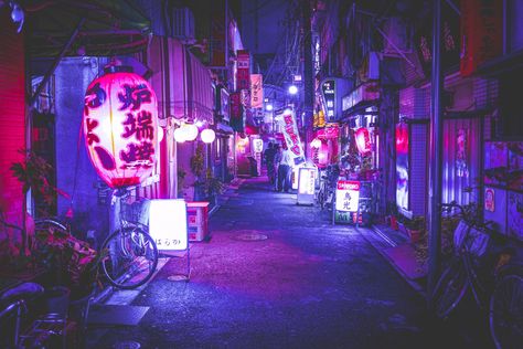 Neon Alleyway, Cyberpunk Environment, Neon District, Neon Vaporwave, Nights Aesthetic, Enter The Void, Tokyo Streets, Neon City, Ipad Snap