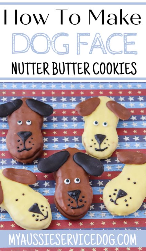 Dog Shaped Cookies, Doggie Cookies, Face Cookies, Milano Cookies, Nutter Butter Cookies, 6 Birthday, Buy Cookies, Nutter Butter, Amazing Food Art