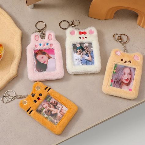 Photocard Holder, Photo Sleeve, Bus Card, Kawaii Plush, Cute Keychain, School Stationery, Cute Bear, Bear Cartoon, Cute Plush