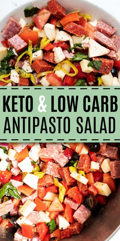 Keto Antipasto Salad, Keto Antipasto, Antipasto Recipes, Antipasto Salad Recipe, Keto Friendly Vegetables, Recipes By Ingredients, Antipasto Salad, Meat Salad, Low Carb Salad