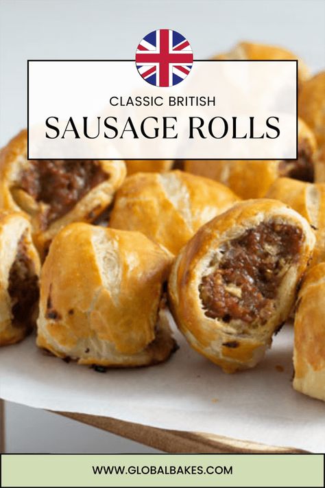 Pork And Apricot Sausage Rolls, Best British Sausage Roll, Daylight Donuts Sausage Rolls Recipe, Pie Crust Sausage Rolls, English Sausage Rolls British, Gourmet Sausage Rolls, Sausage Rolls Aesthetic, Pork And Apple Sausage Rolls, British Thanksgiving Recipes