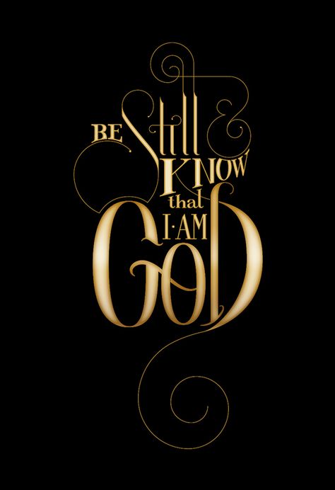 hand lettering project I Am God, Be Still And Know, Psalm 46 10, Ayat Alkitab, Psalm 46, Verse Quotes, Bible Verses Quotes, Quotes About God, Bible Scriptures