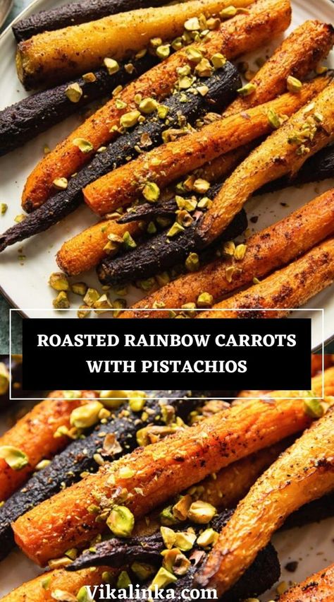 Rainbow Carrots Roasted, Rainbow Carrot Recipes, Fruit And Veg Market, Carrots Roasted, Carrot Dishes, Roasted Rainbow Carrots, Roasted Carrots Recipe, Rainbow Carrots, Carrot Recipes