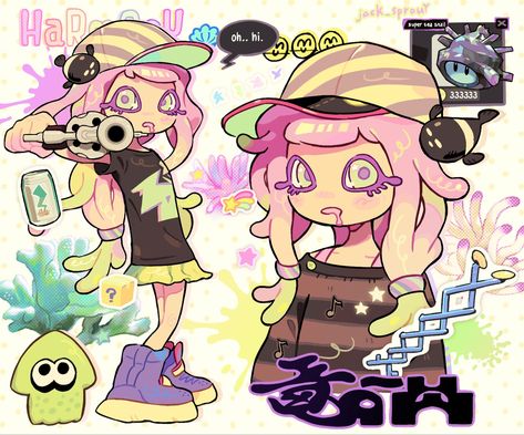 Harmony Splatoon Fanart, Splatoon Trio Pfp, Splatoon Eyes Reference, Splatoon Harmony Fanart, Paruko Splatoon 3, Cutecore Pfp Splatoon, Harmony Splatoon, Chirpy Chips, Cute Splatoon Art