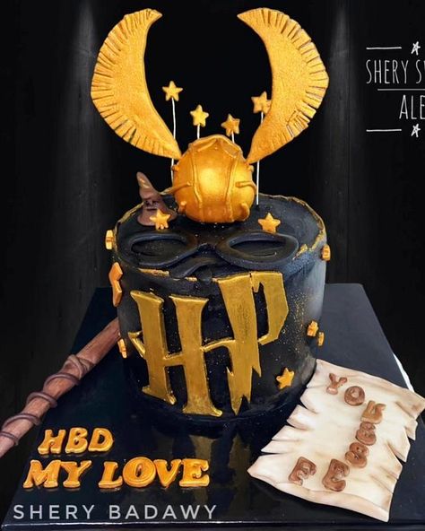 Harry Potter Theme Cake, Chocolate Filling For Cake, Harry Potter Birthday Cake, Harry Potter Golden Snitch, 7 Cake, Harry Potter Bday, Harry Potter Baby Shower, Festa Harry Potter, Anniversaire Harry Potter