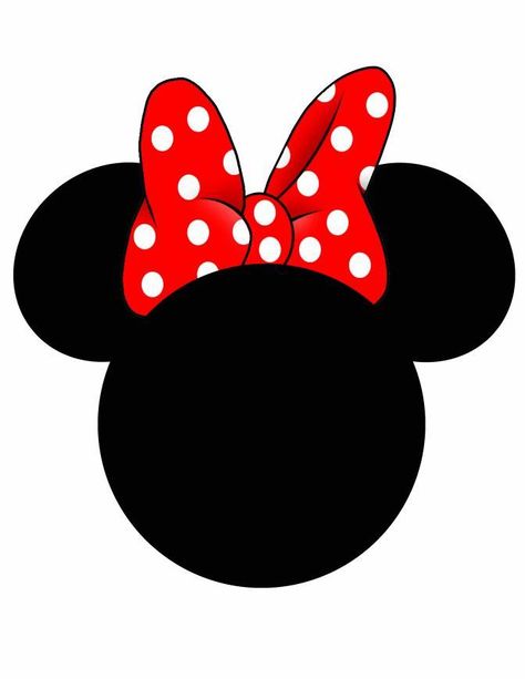 4shared - View all images at Mickey Head DISigns folder Minnie Mouse Printables, Mickey Mouse Classroom, Minnie Mouse Silhouette, Minnie Mouse Birthday Party Decorations, Fiesta Mickey Mouse, Minnie Mouse Birthday Decorations, Minnie Mouse Pictures, Minnie Birthday Party, Minnie Mouse Theme