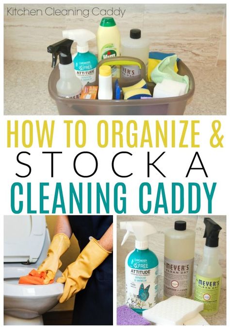 Cleaning Caddy 101: How to organize and stock a cleaning caddy in just 4 simple steps. Tips and tricks on how to clean your house efficiently and what you need to clean effectively! Cut your cleaning time with this simple cleaning caddy advice. #easycleaningtips #cleaningtipsandtricks #diypassion Cleaning Supplies Caddy, Putz Hacks, Cleaning Caddy, Cleaning Supply Storage, Dusting Spray, Cleaning Supplies Organization, Hand Furniture, Bathroom Cleaning Supplies, Easy Cleaning Hacks