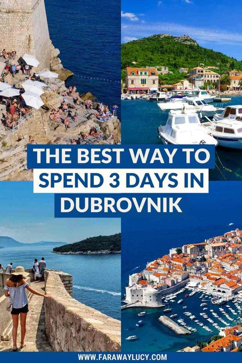 3 Days in Dubrovnik Itinerary: The Best Way to See Dubrovnik 3 Days In Dubrovnik, Dubrovnik Itinerary, 3 Days Trip, Terracotta Roof, Calm Water, Enjoying The Sun, Dubrovnik, Beautiful Places To Visit, Day Trip