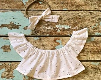 Boutique Items & Destash Fabrics & Supplies by NKBShopandDestash White Boho Top, Boys 1st Birthday Cake, White Boho Tops, Cold Shoulder Crop Top, Chic Romper, Bohemian Style Clothing, Girls Coming Home Outfit, Smash Cake Photoshoot, Boho Romper