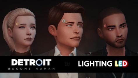 redluft:“ LIGHTING LED from DETROIT: Become Human - BGC- 3 colors- Earrings category- Male/Female_____________- Совместимо с базовой игрой- 3 цвета- Категория - серьги- Мужская и женская версии_____________in-game_____________YELLOW -... Sims 4 Seasons, Sims 4 Stories, Sims Poses, Sims Packs, Sims 4 Clutter, Sims 4 Cc Makeup, Play Sims, New Mods, Sims 4 Mm