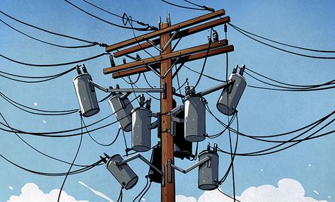 A Field Guide to the North American Utility Pole | Hackaday Bucket Truck Lineman, Wooden Poles, Video Projection, Field Guide, Old Vintage, Modern Technology, Latest Updates, Utility Pole, Colorful Art