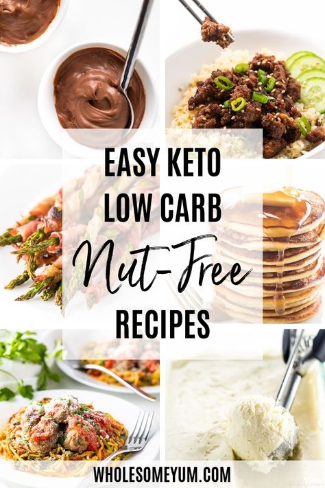 Keto Low Carb Recipes, Ketogenic Recipes Dinner, Dinner Recipes Healthy Low Carb, Nut Allergy, Nut Free Recipes, Low Carb Diet Recipes, Free Keto Recipes, Low Carb Dinner Recipes, Ketogenic Diet Recipes