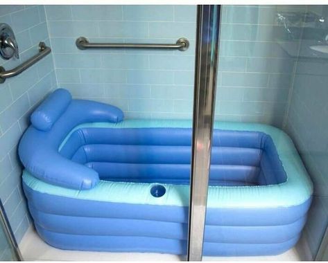 Inflatable Bathtub, Portable Bathtub, Weird Design, Crazy House, Freestanding Bath, Tiny Spaces, Bathtub Shower, Free Standing Bath, Free Standing Bath Tub