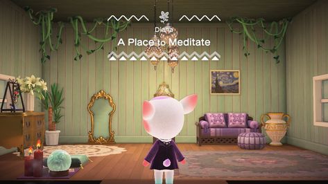 A Place To Meditate Animal Crossing, Owl House, Animal Crossing, Vacation Home, Deer, A Place, Meditation, Home Decor Decals, Animals