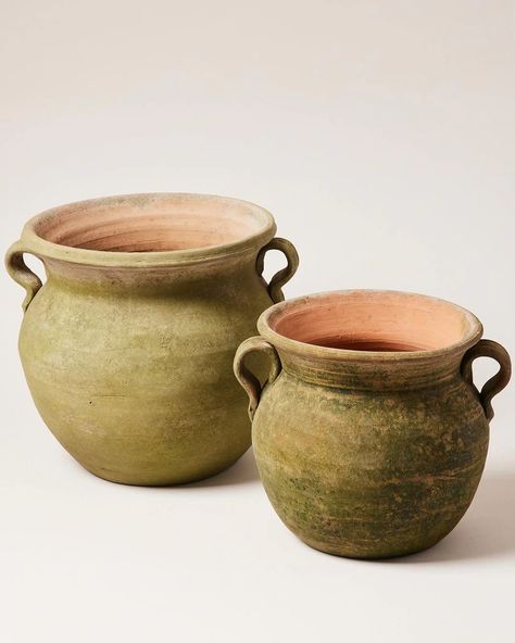 Terracotta Garden Pots, Large Terracotta Planters, Aged Terracotta, Terra Cotta Pots Garden, Terra Cotta Plant, Terracotta Garden, Large Terracotta Pots, Rustic Pots, Farmhouse Pottery