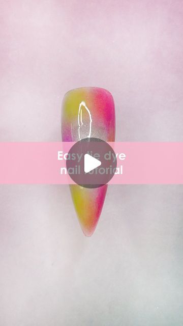 Tie Dye Nail Art, Easy Tie Dye, Tie Dye Nails, Eye Nails, Colorful Cat, Cat Eye Nails, Cat Colors, Nail Art Tutorial, Art Tutorial