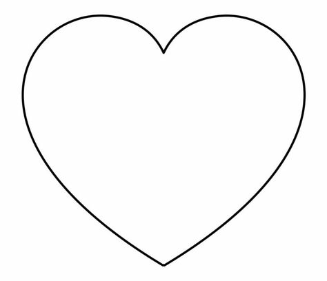 Big Heart Picture, Heart Outline Drawing, Heart Tattoo Outline, Heart Clipart Black And White, Love Heart Outline, Picture Of A Heart, Heart Frame Png, Heart Outline Clipart, Heart Outline Png