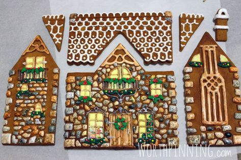 Worthpinning.com is no more. For Inspiration Only Gingerbread House Template Printable, Easy Gingerbread House, Homemade Gingerbread House, Gingerbread Creations, Gingerbread House Patterns, Gingerbread House Recipe, Cool Gingerbread Houses, Gingerbread House Template, Gingerbread House Parties