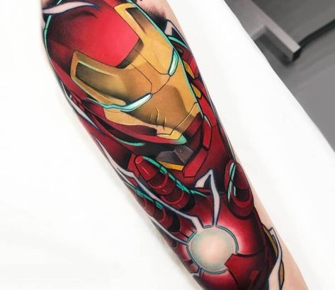 Marvel Tattoo Sleeve, Ironman Tattoo, Iron Man Tattoo, Japanese Tattoos For Men, Pocket Watch Tattoos, Man Tattoo, Tatoo Inspiration, Comic Tattoo, Movie Tattoos