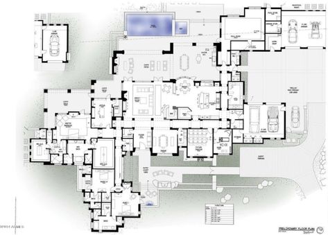 Chalet Floor Plans, Large Floor Plans, Luxury Floor Plans, Unique House Plans, 3d House Plans, Modern Floor Plans, Classic House Design, Mansion Floor Plan, Courtyard House Plans