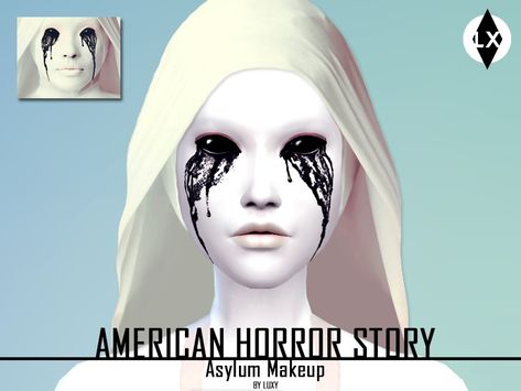 LuxySims3's Asylum Makeup (American Horror Story) Asylum Makeup, Sims3 Cc, Chanel Eyeshadow, Pink Eyeliner, Creepy Makeup, Sims 4 Anime, Horror Makeup, Sims 4 Update, Halloween 2022