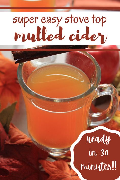 Stove Top Apple Cider, Apple Cider Non Alcoholic, Thanksgiving Cider, Cold Cider, Mulled Cider Recipe, Hot Apple Cider Recipe, Warm Drinks Recipes, Apple Cider Drink, Mulled Apple Cider