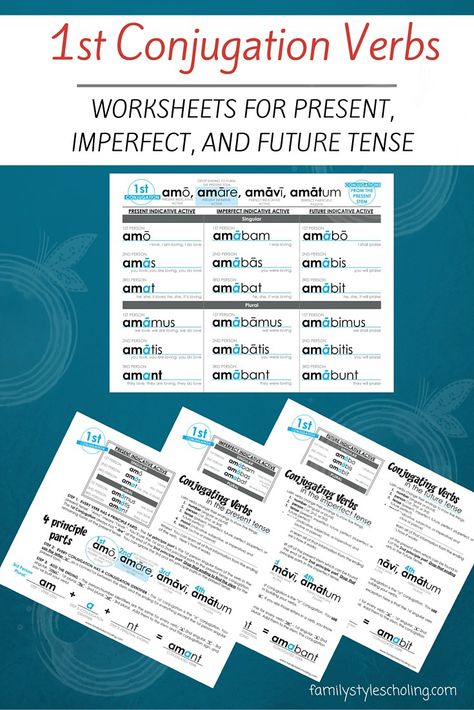 Latin Verb Conjugations Latin Worksheets, Stem Worksheets, Latin Language Learning, Classical Conversations Essentials, Learning Latin, Classical Homeschooling, Learn Latin, Teaching Latin, Planning School