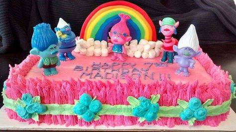 Trolls Cake Trolls Sheet Cake, Trolls Birthday Cake Ideas, Trolls Cake Ideas, Trolls Cakes, Trolls Birthday Party Cake, Trolls Birthday Cake, Trolls Cake, Trolls Party, Trolls Birthday Party