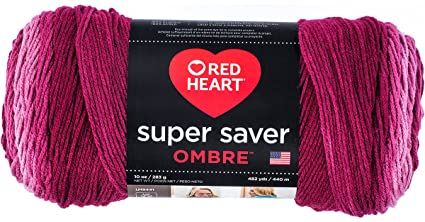 Amazon.com: RED HEART E305.3965 Super Saver Ombre Yarn, 10 oz, ANEMONE Pillow Cover Crochet Pattern, Yarn Color Combinations, Free Patterns Crochet, Fun And Easy Crafts, Heart Brand, Ombre Yarn, Crochet Pillow Cover, Crochet Beanies, Yarn Storage