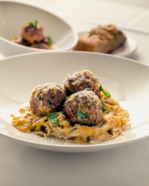 These classic meatballs need little more adornment than a sweet buttery sauce made from crushed golden tomatoes. Tomato Butter Recipe, Classic Meatballs, Veal Meatballs, Homemade Fettuccine, Tomato Butter, Canning Crushed Tomatoes, Yellow Tomatoes, Food Lab, Hamburger Meat