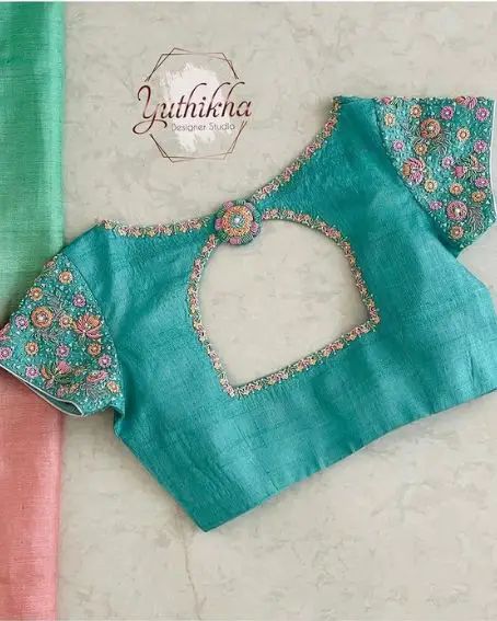 Plain Blouse Designs, Blue Blouse Designs, Lace Blouse Design, Netted Blouse Designs, Latest Bridal Blouse Designs, Lace Blouses, Blouse Designs Catalogue, Latest Model Blouse Designs, New Saree Blouse Designs