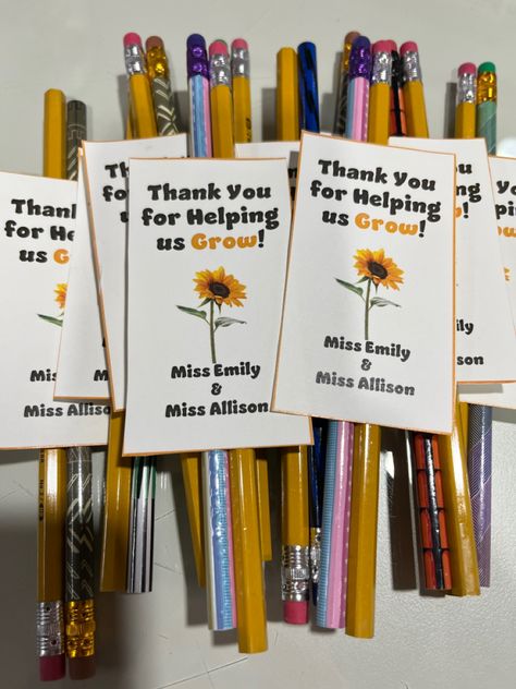 Diy Gift For Students, Pencil Gifts For Students, Gifts For Students From Student Teacher, Nursery Class Activities, Student Gifts From Teacher, Teaching Gifts, Student Teaching Gifts, Diy Souvenirs, Teacher Crafts