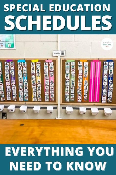 Special Education Class Schedule, Special Day Classroom Set Up, Sped Visual Schedule, Individual Schedules Special Education, Behavior Classroom Self Contained, First Day Of School Special Education, Special Education Classroom Schedule, Severe Special Education Classroom Ideas, Sped Classroom Organization